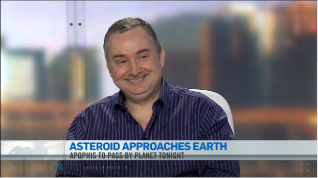 Colin Haig talks up asteriod Apophis with CTV on January 9, 2013