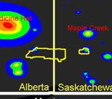 Cypress Hills Dark-Sky Map