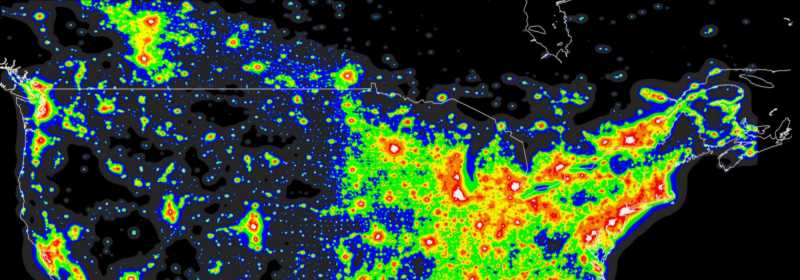 Cinzano Canada Map of Dark Skies