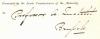 Adolphe Quetelet Autograph