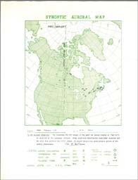 Great Red Aurora Map 1958
