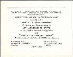 McCallion Planetarium Opening
