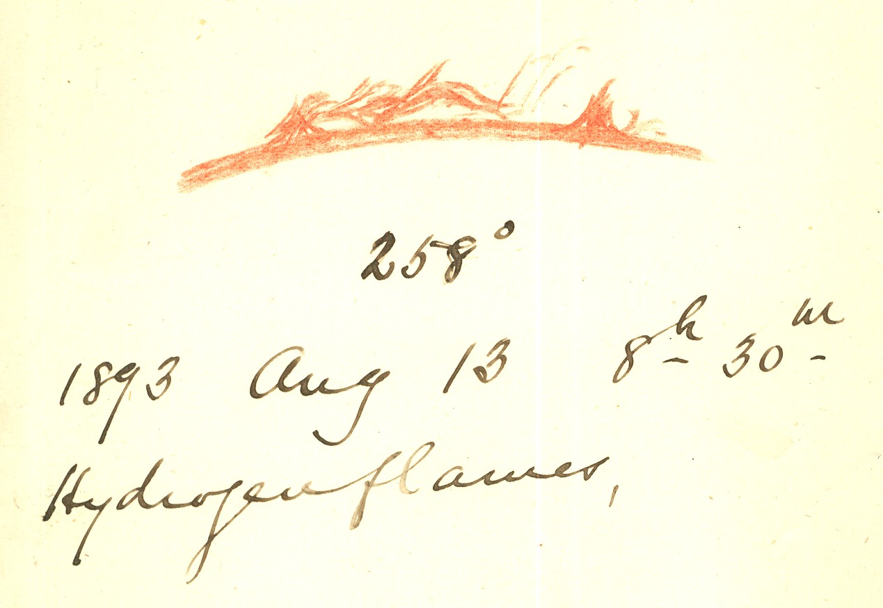 Hydrogen Flames 1893