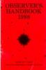 Observer's Handbook 1988 Front Cover