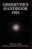 Observer's Handbook 1991 Front Cover