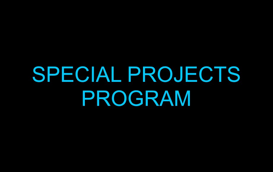 Special Projects Program