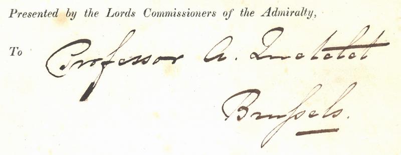 Adolphe Quetelet Autograph