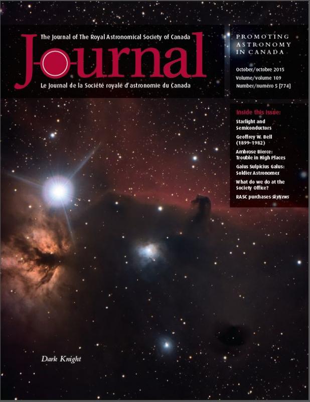 JRASC October 2015 Front Cover