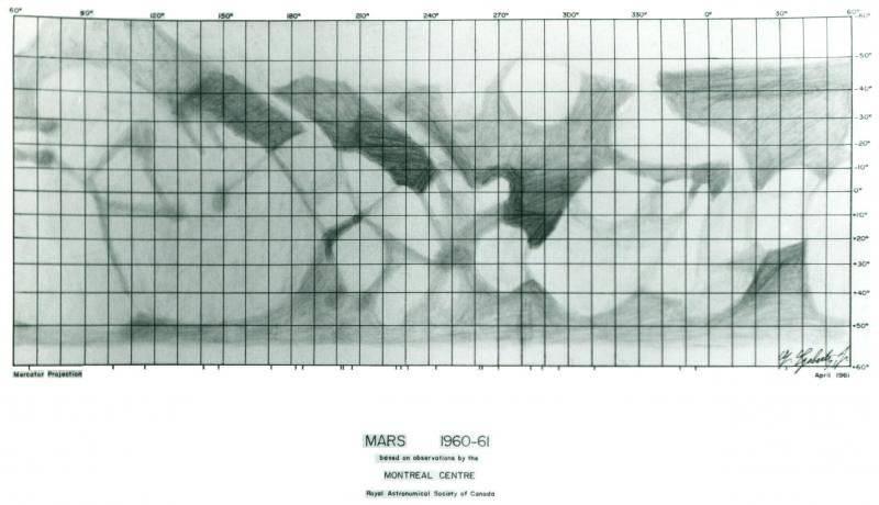 Mars Map 1960-61